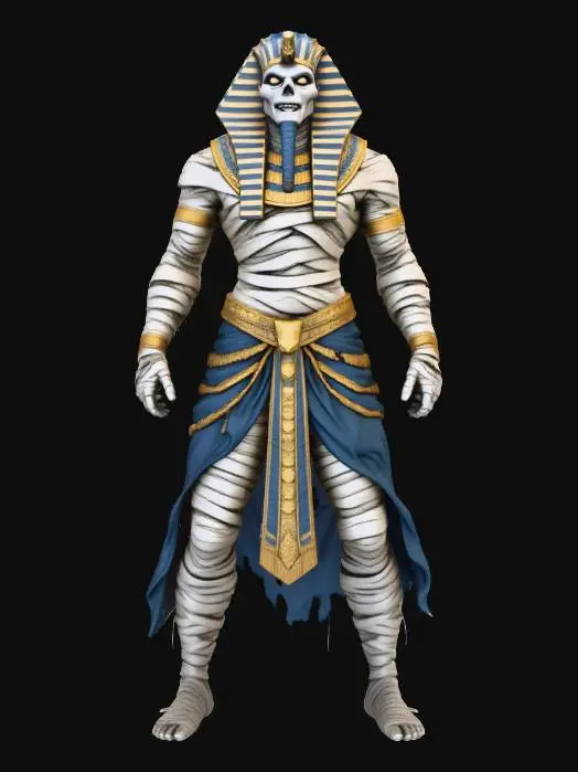 3D model for Pharaoh Mummy Warrior