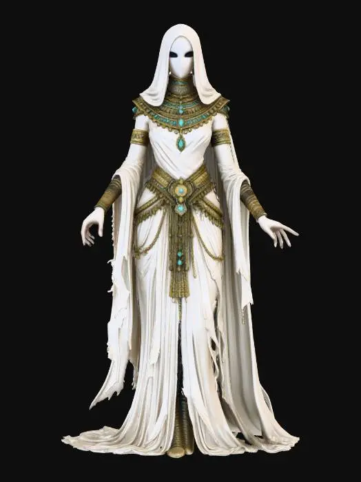 3D model for Female Egyptian Temple Priestess