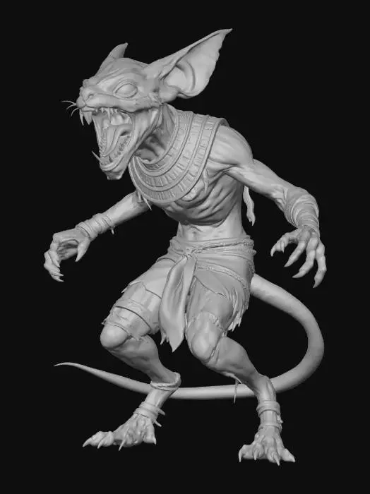 3D model for Egyptian Tomb Guardian