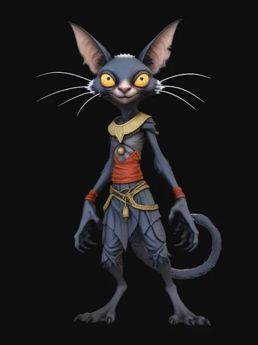 3D model for Fantasy Egyptian Cat