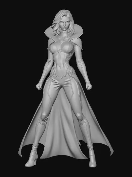 3D model for Woman Crimson Hero