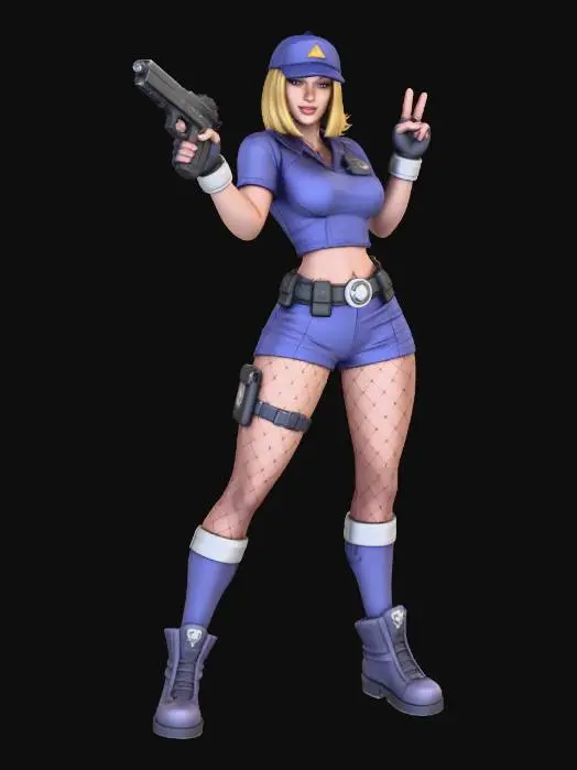 3D model for Peacekeeper in Purple