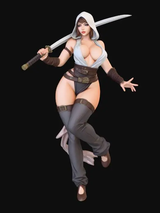 3D model for Miss Samurai