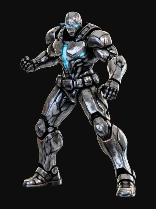 3D model for Cyber Armored Guardian