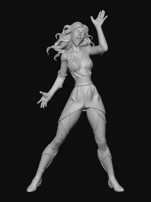 3D model for Female Dramatic Expression