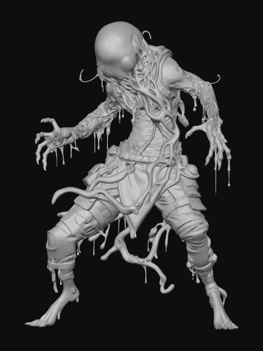 3D model for Cyber vs Slime Enemy