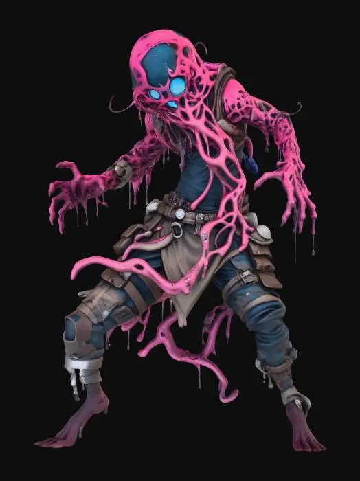 3D model for Cyber vs Slime Enemy