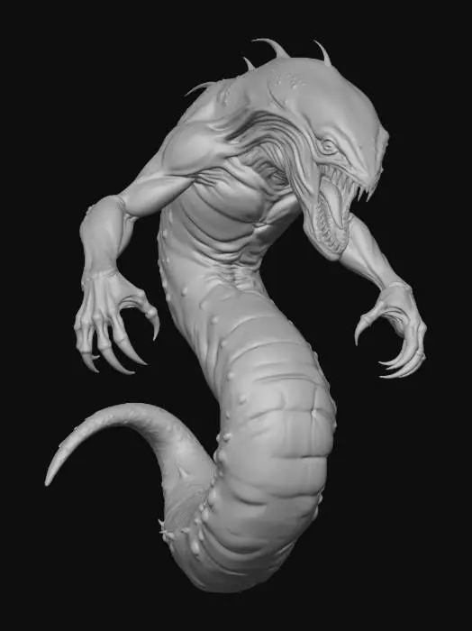 3D model for Slime Abyssal Worm