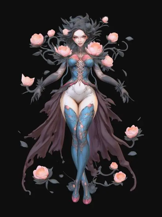 3D model for Female Floral Empress