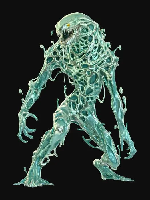 3D model for Organic Slime Monster