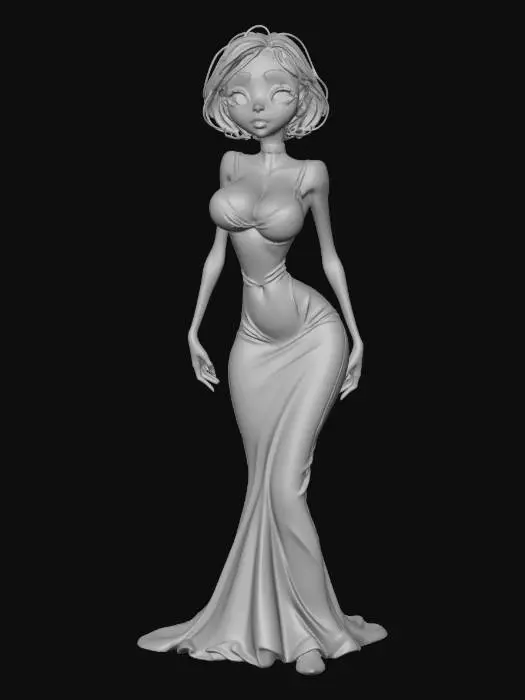 3D model for Female Gothic Elegance