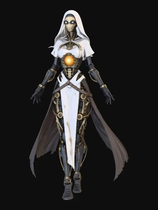 3D model for Female Cybernetic Entity