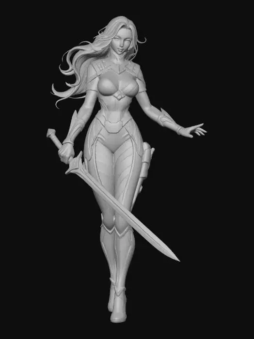 3D model for Female Valor's Embrace