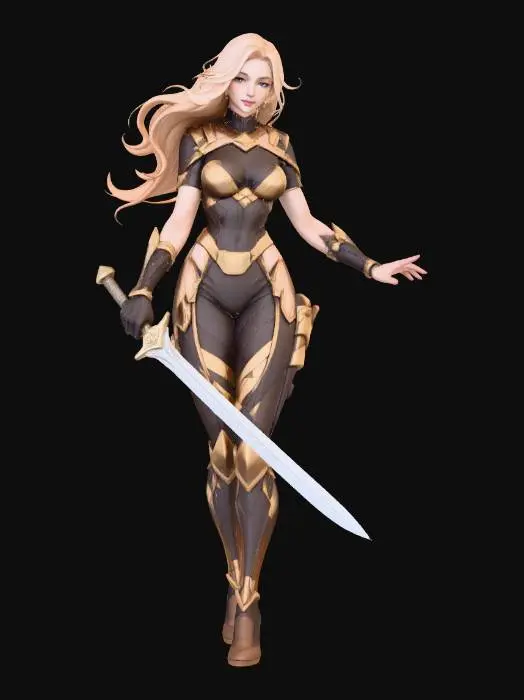 3D model for Female Valor's Embrace