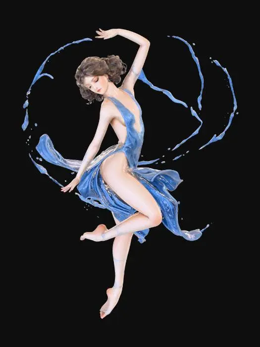 3D model for Female Water Dance