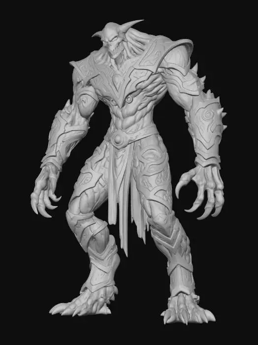 3D model for Wood-metal Golem