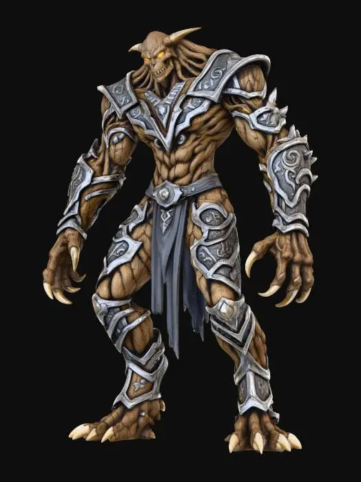 3D model for Wood-metal Golem