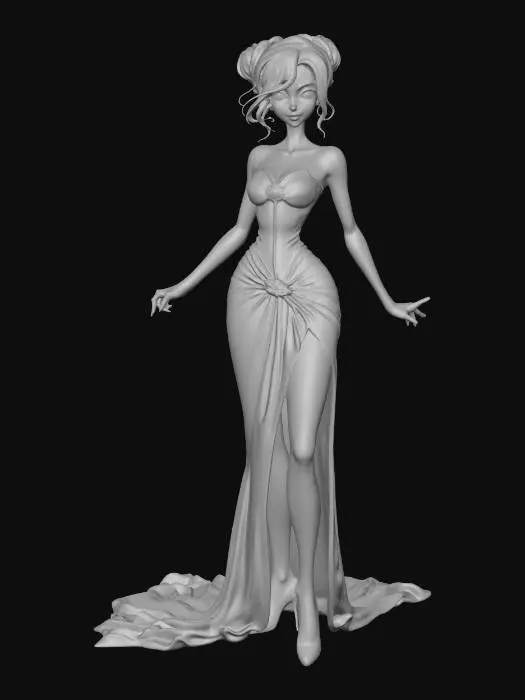 3D model for Female Emo Elegance