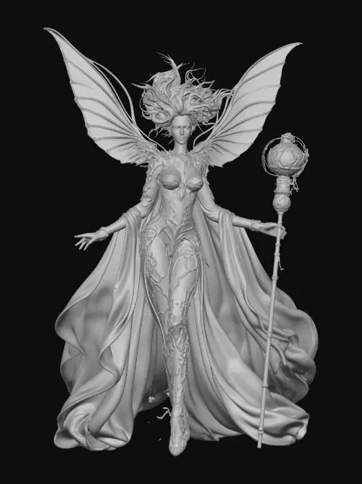 3D model for Female Celestial Guardian