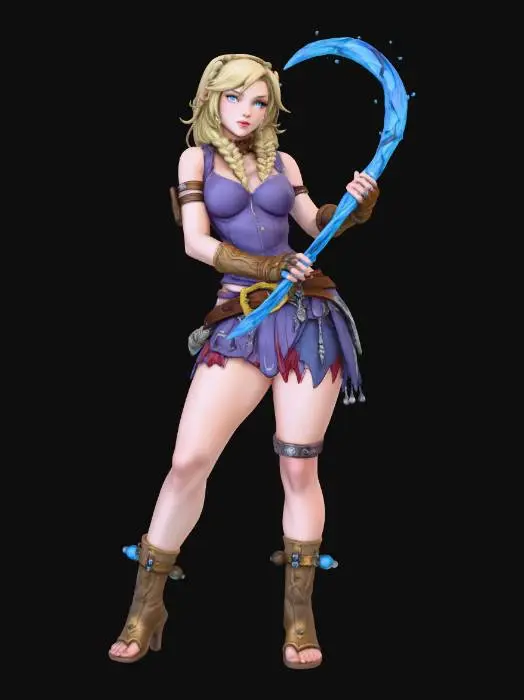 3D model for Azure Crescent Sorceress