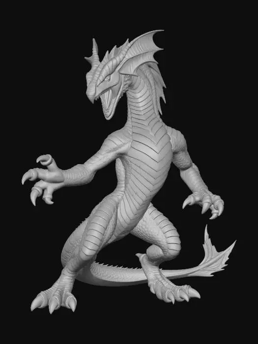 3D model for Azure Ripper Dragon