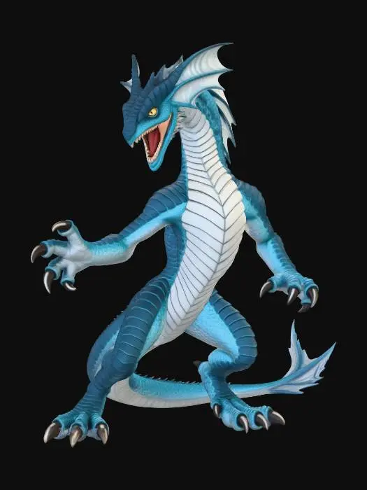 3D model for Azure Ripper Dragon