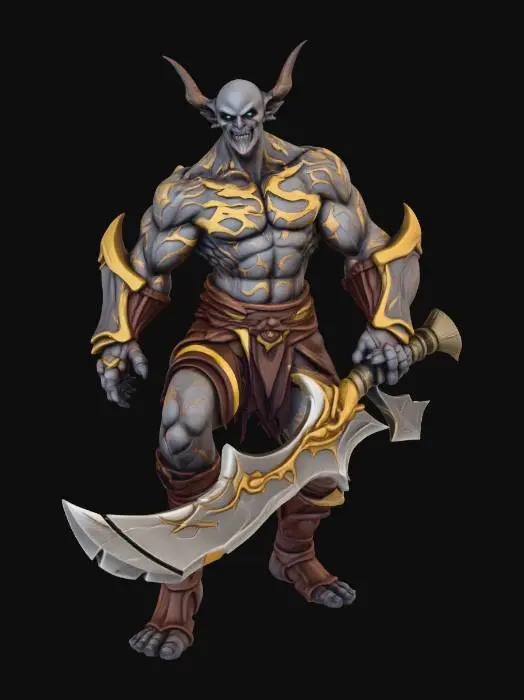 3D model for Orient Demon Warlord