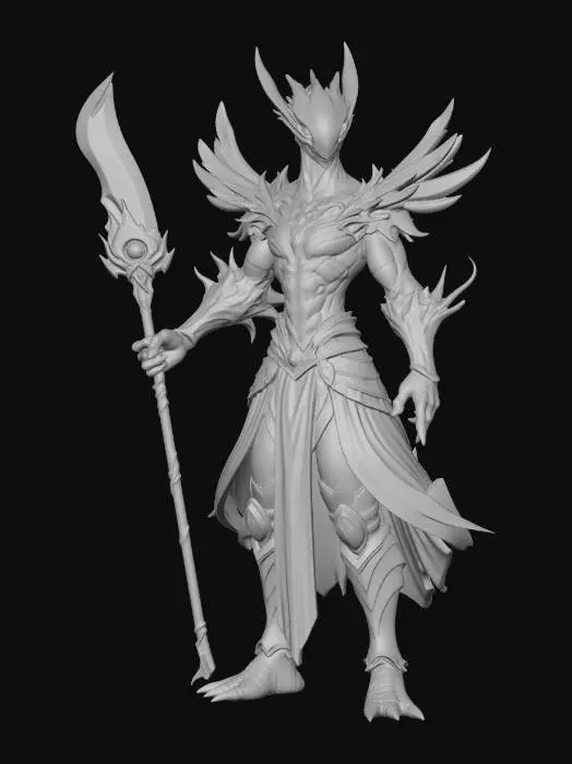 3D model for Cosmic Warrior