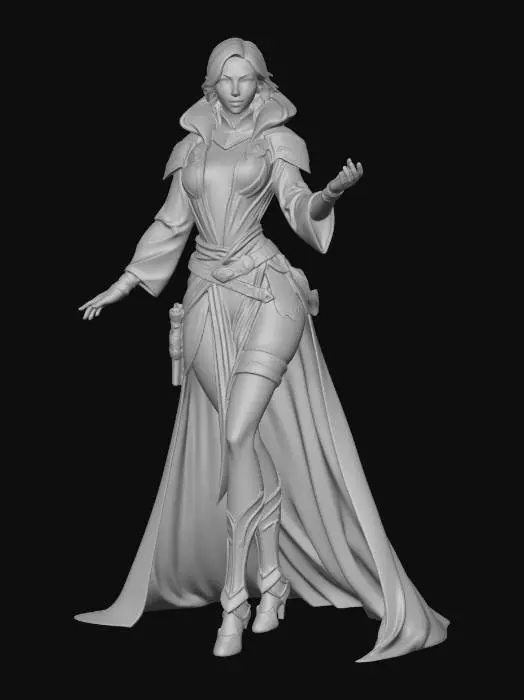 3D model for Azure Sorceress