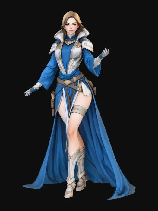 3D model for Azure Sorceress