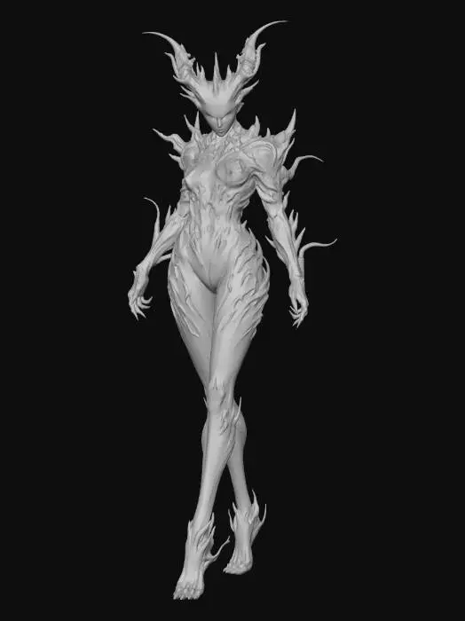 3D model for Demonic Woman