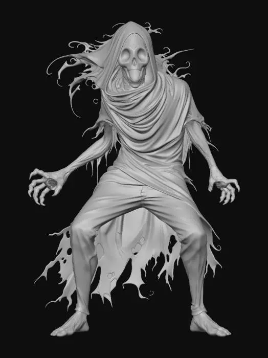 3D model for Frightened Ghost