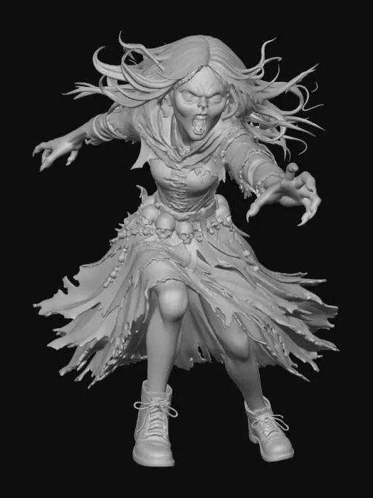 3D model for Scary Swamp Witch