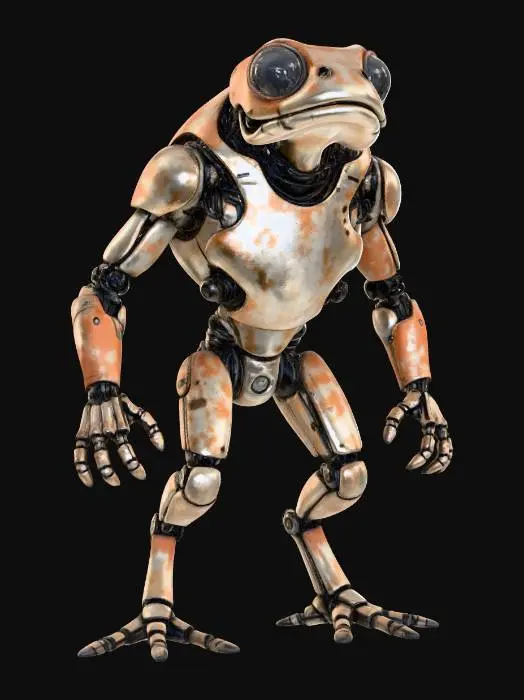 3D model for Rusted Frog Automaton