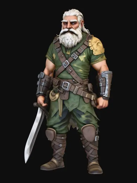 3D model for Ironbeard the Warlord