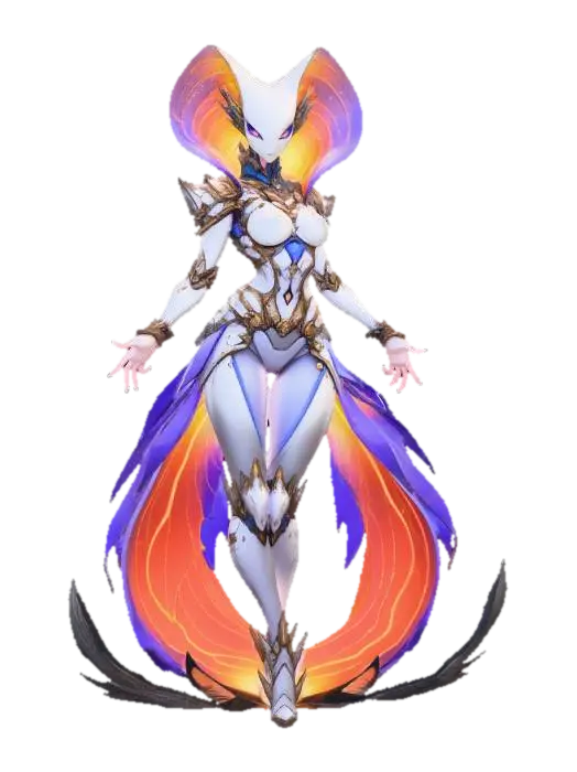 Model 3D Ember Seraph - Bird, dijana oleh AI