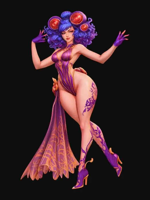 3D model for Purple Magic Dancer