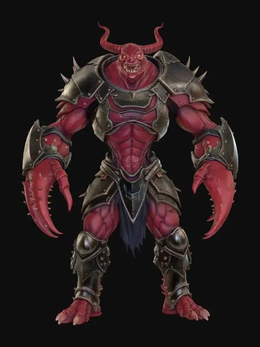 3D model for Demonic Crab Warrior