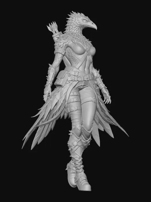 3D model for Astral Raven Archer