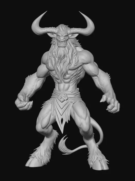 3D model for Mage Demonic Minotaur