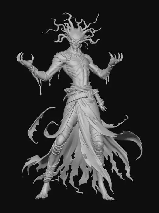 3D model for Violetbound Wraith