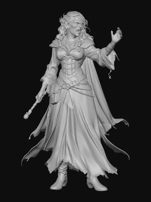 3D model for Angry Witch