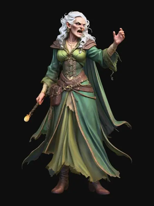 3D model for Angry Witch