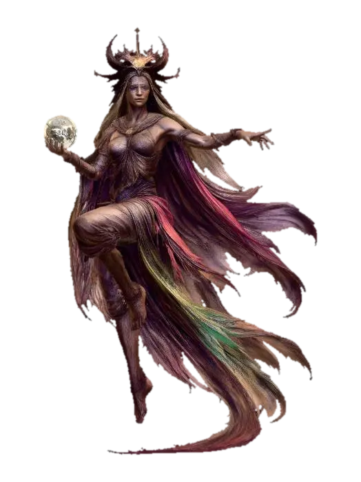 Ethereal Seer - Oracle 3D model, vytvořený pomocí AI