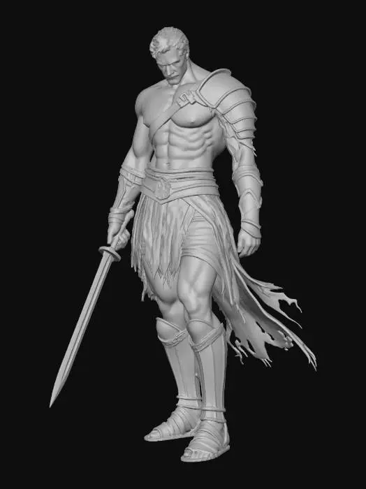 3D model for Gladiator of Antiquity