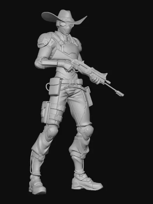 3D model for Cyber Cowboy