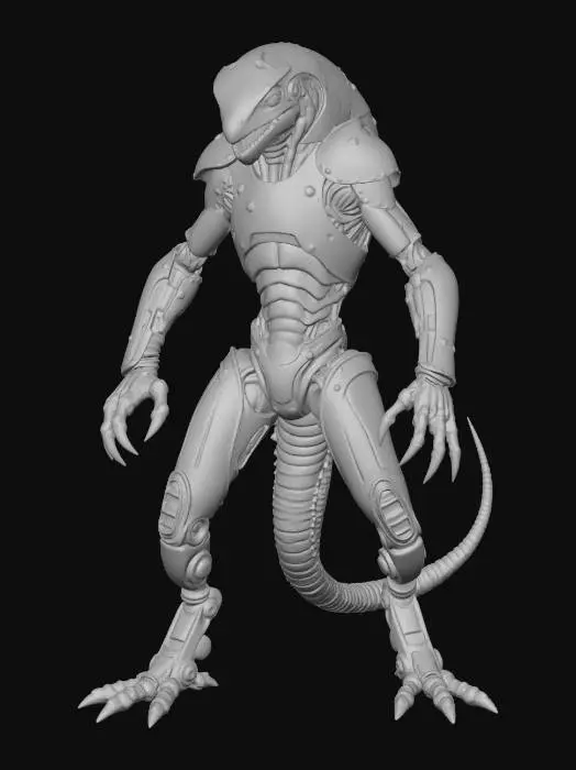 3D model for Lizard Embersteel Sentinel