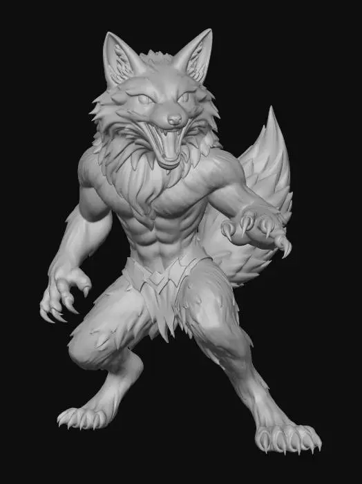 3D model for Crimson Fury Fox