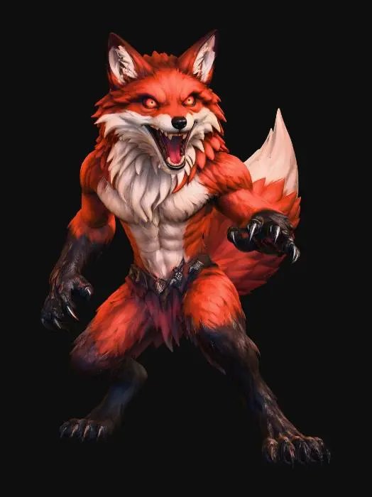 3D model for Crimson Fury Fox