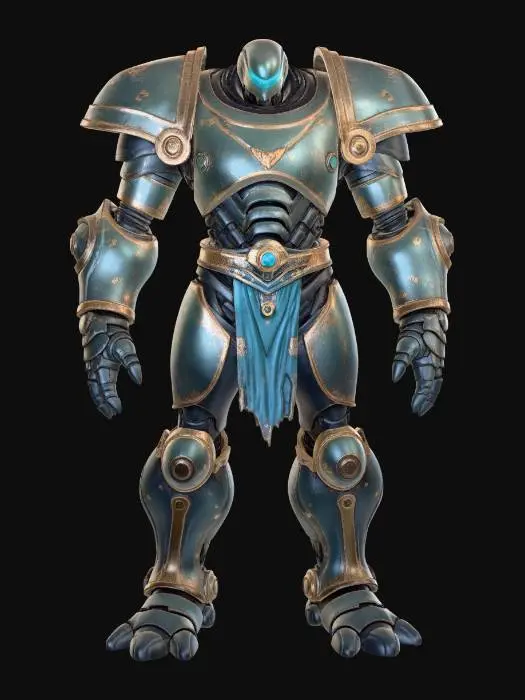 3D model for Renaissance Cyber Golem